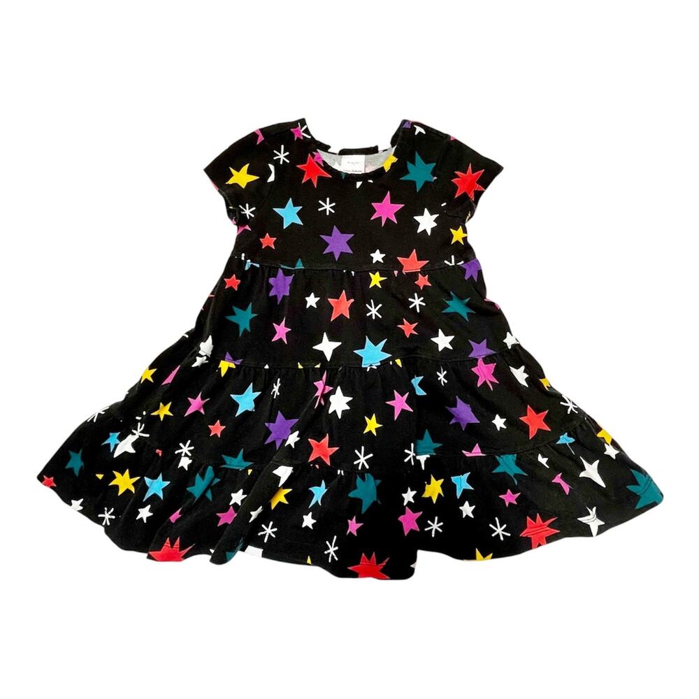 Hanna Andersson Star Print Twirl Power Dress Size 3
